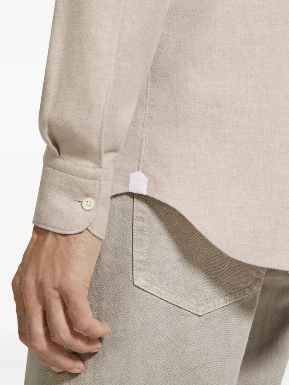 Zegna ポケット付きコットンシャツ - 画像5