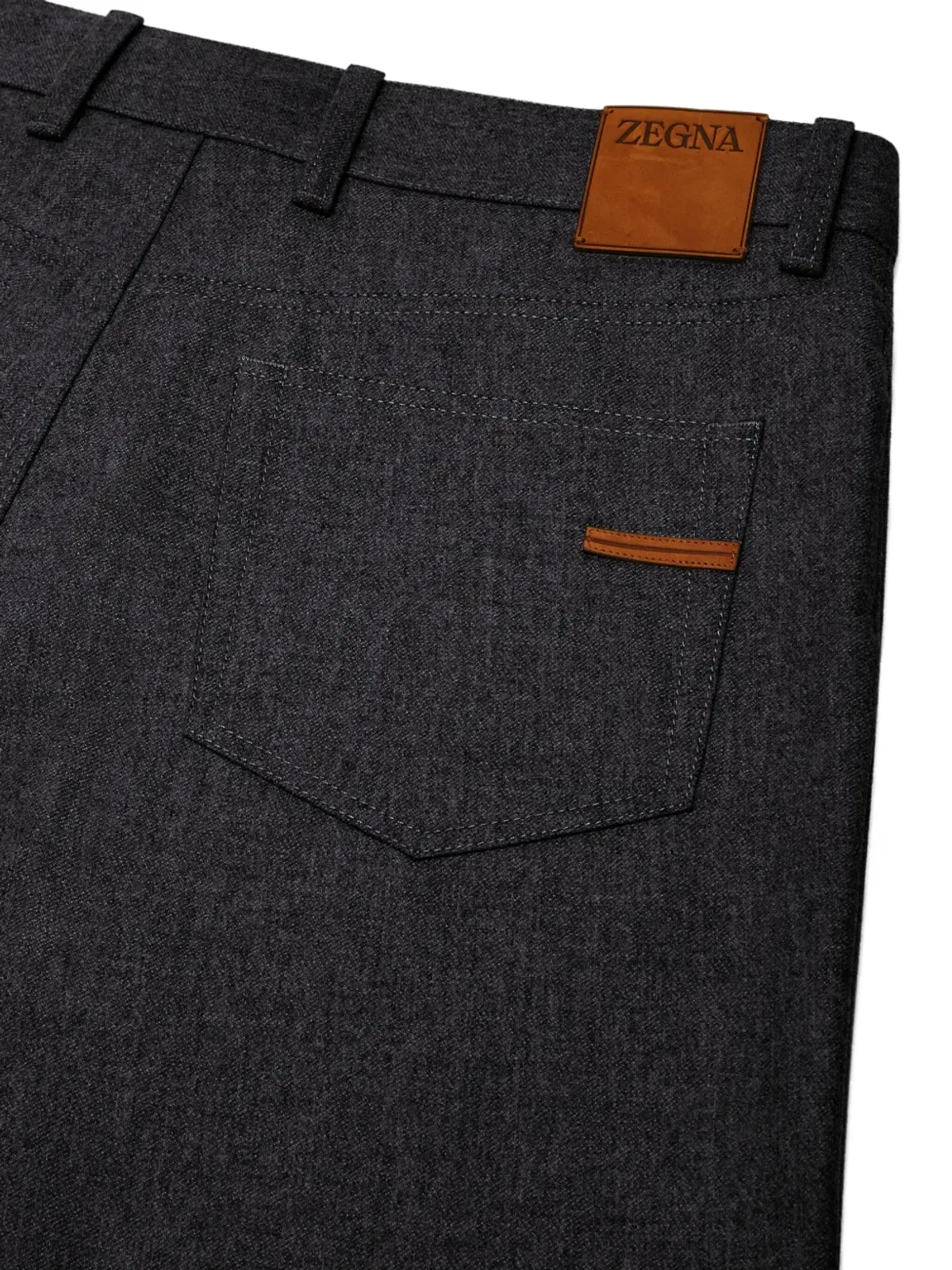 Zegna ボタン留めジーンズ - Black - 画像2