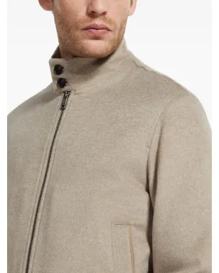 Zegna カシミア ジップファスナー付き ボンバー ジャケット - サムネイル5