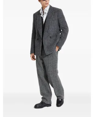Zegna ハウンドトースト柄 ダブルブレスト ブレザー - サムネイル2