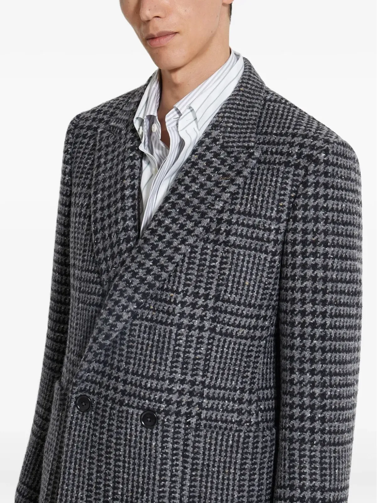 Zegna ハウンドトースト柄 ダブルブレスト ブレザー - 画像4