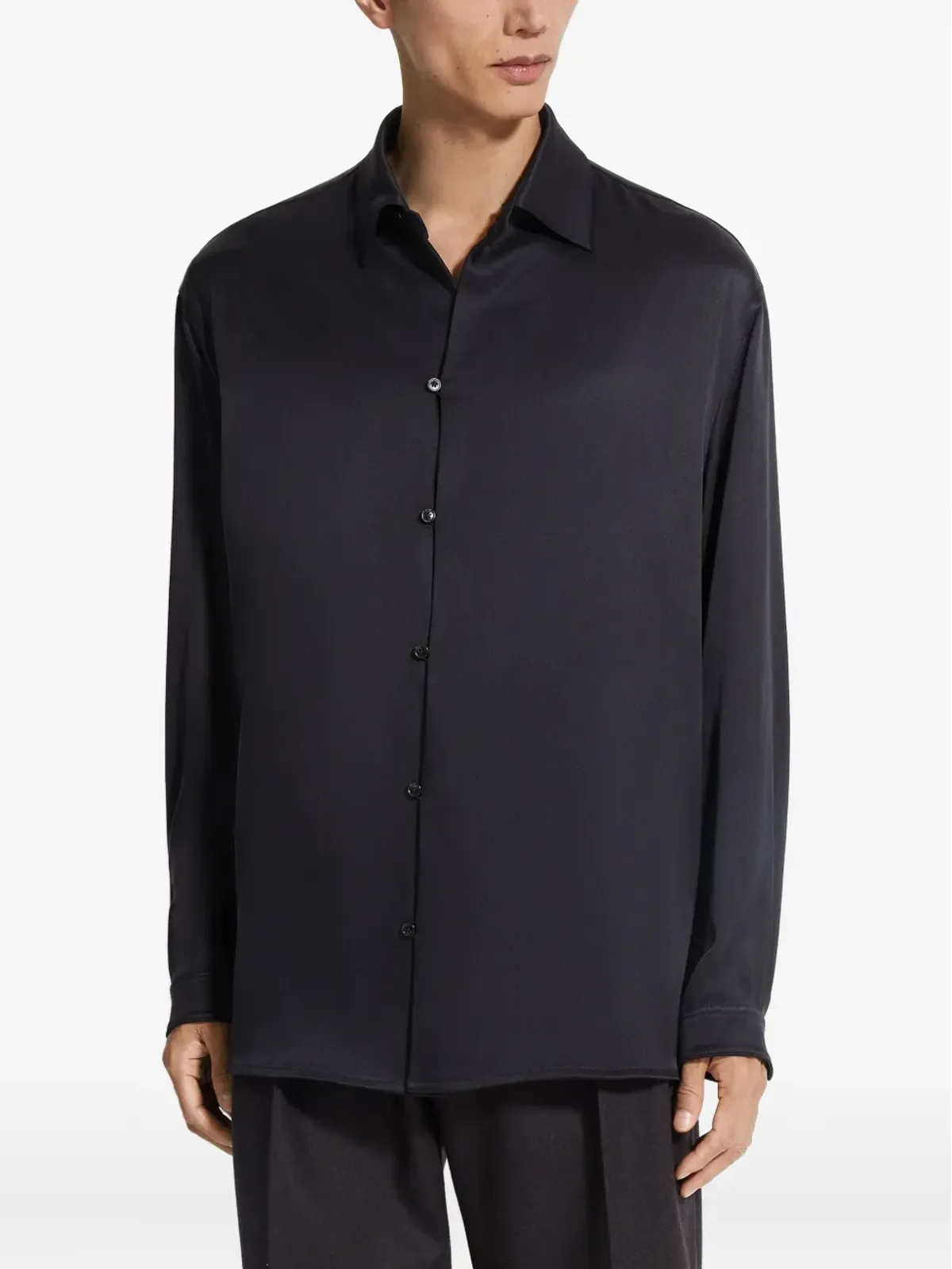 Zegna 長袖シルクシャツ - 画像3