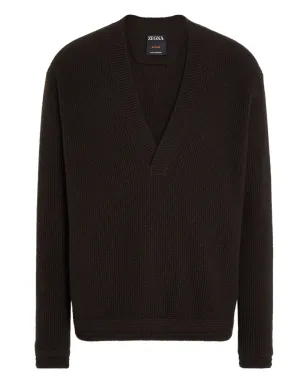 Zegna オアジ Vネック カシミアセーター - サムネイル1