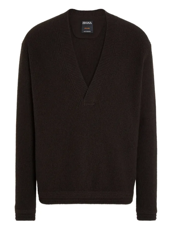 ZEGNA Zegna オアジ Vネック カシミアセーターの商品画像