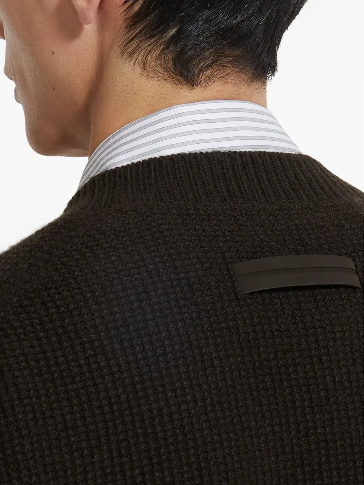 Zegna オアジ Vネック カシミアセーター - 画像5