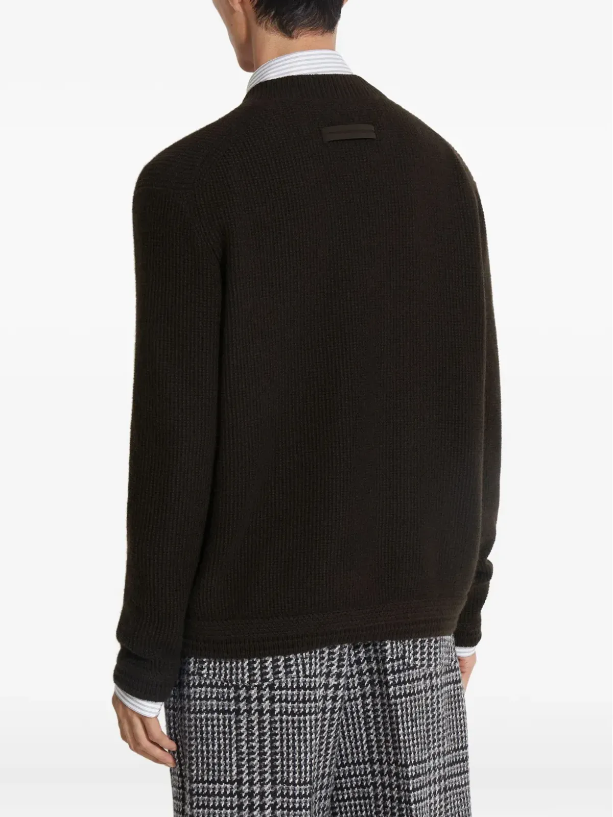 Zegna オアジ Vネック カシミアセーター - 画像4