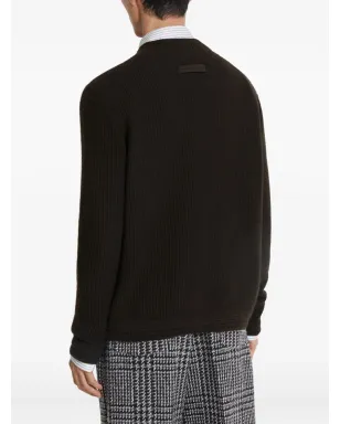 Zegna オアジ Vネック カシミアセーター - サムネイル4