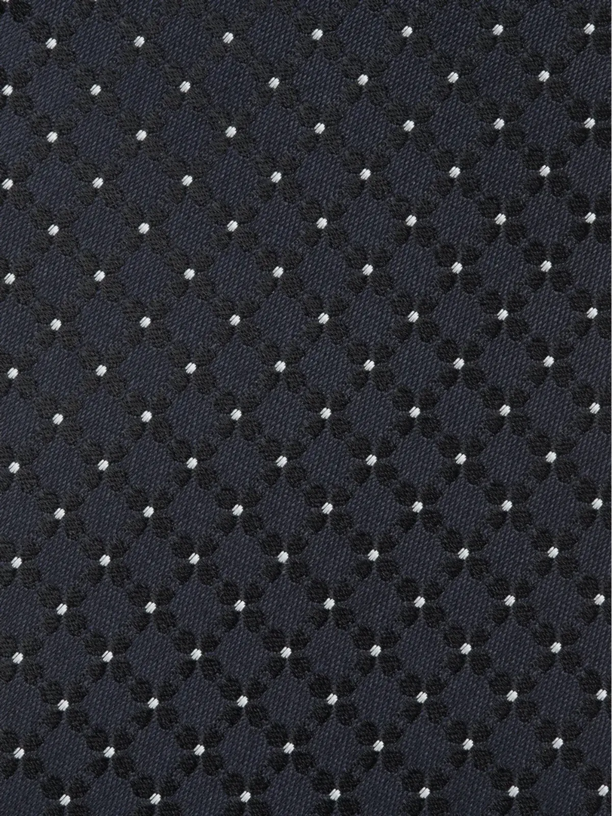 Zegna パターン入りシルクタイ - ブラック - 画像3
