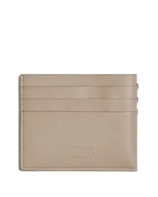 Zegna レザー ロゴプレート カードホルダー - サムネイル2