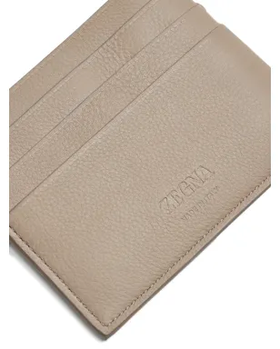 Zegna レザー ロゴプレート カードホルダー - サムネイル4