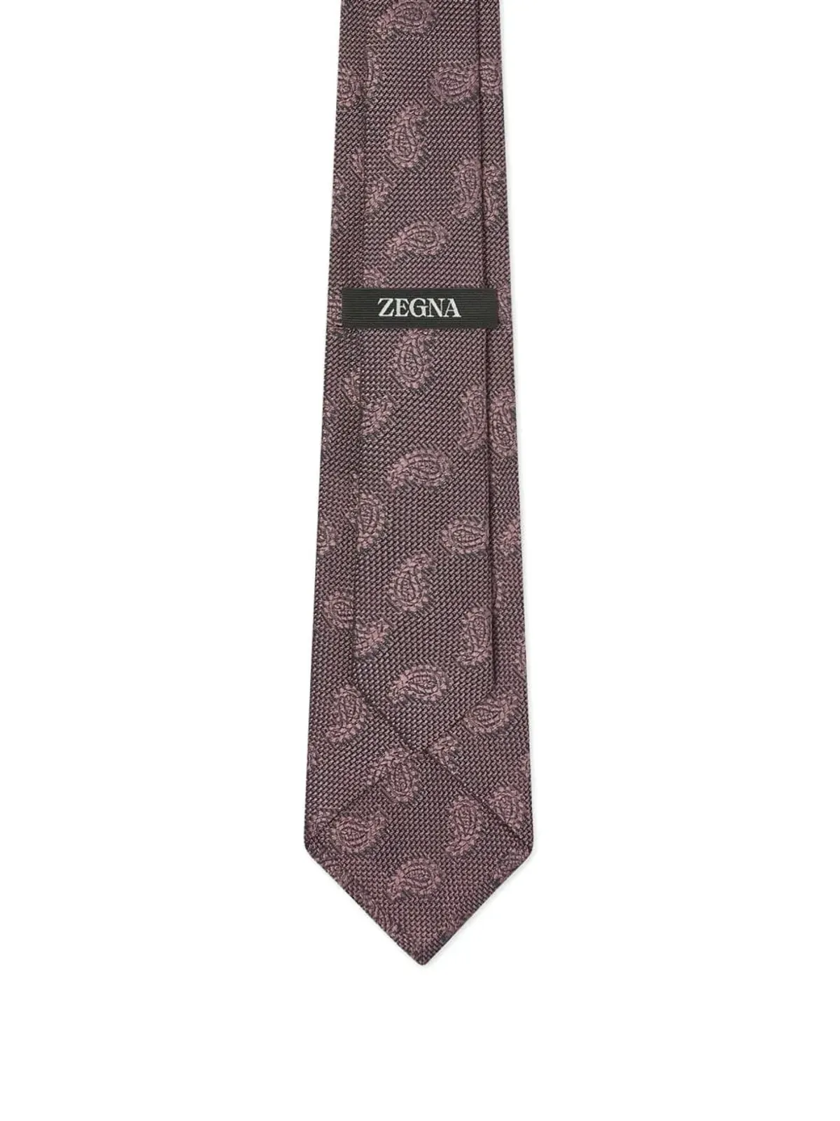 Zegna ペイズリーパターン シルクタイ - 画像2