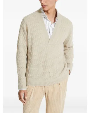 Zegna オアジ Vネックセーター - サムネイル2