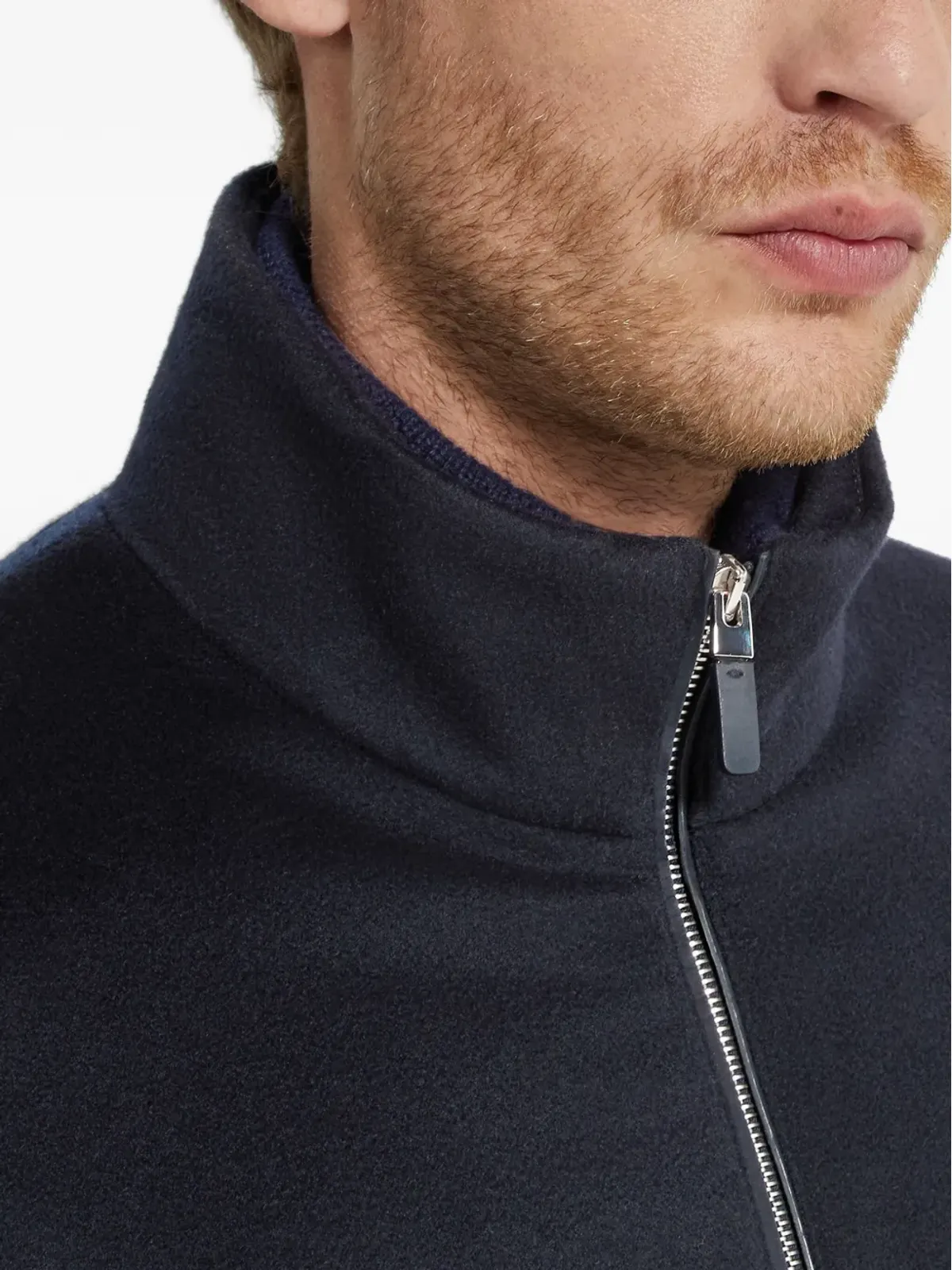 Zegna パネルドジップアップカーディガン - 画像5