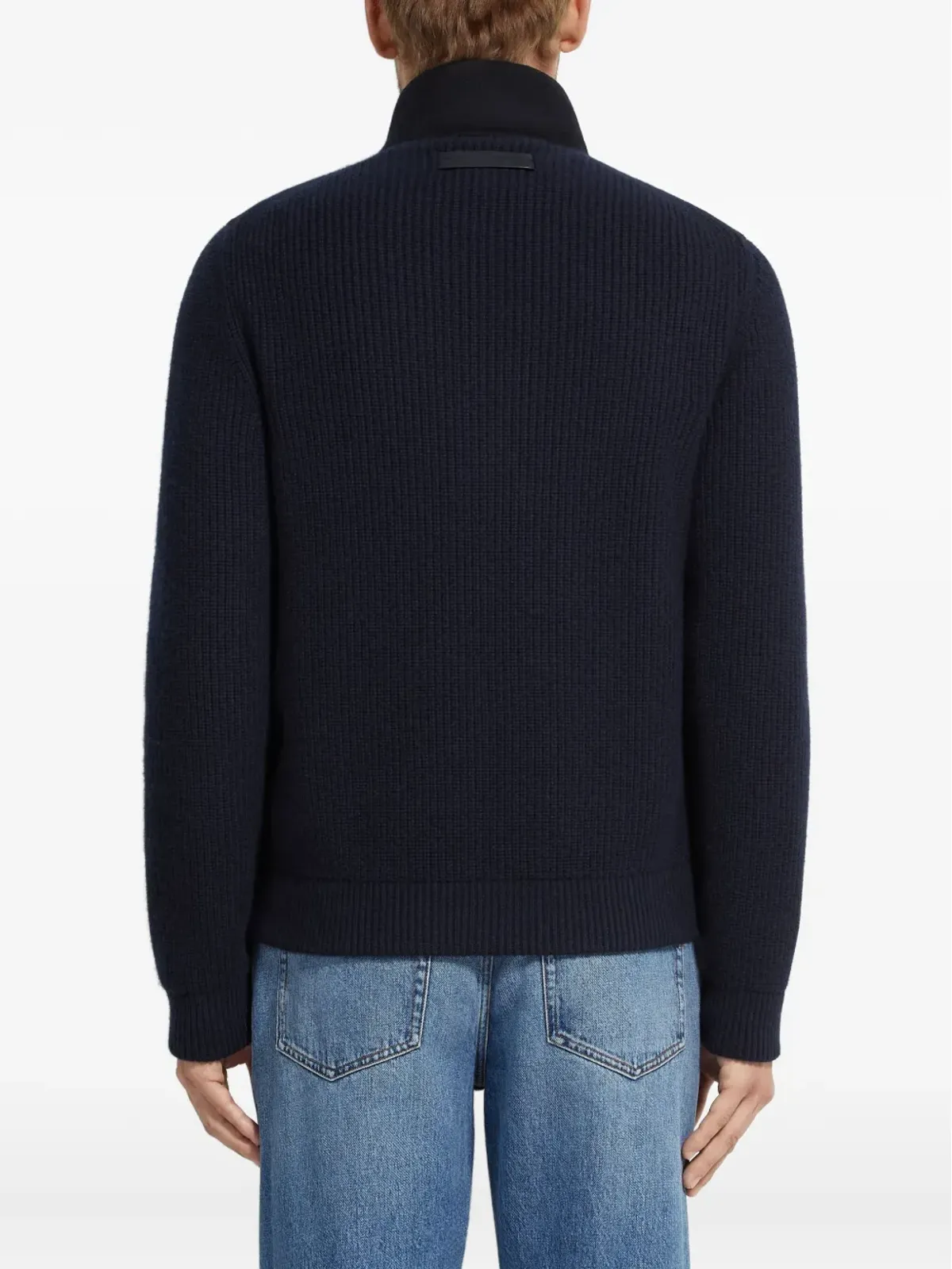 Zegna パネルドジップアップカーディガン - 画像4