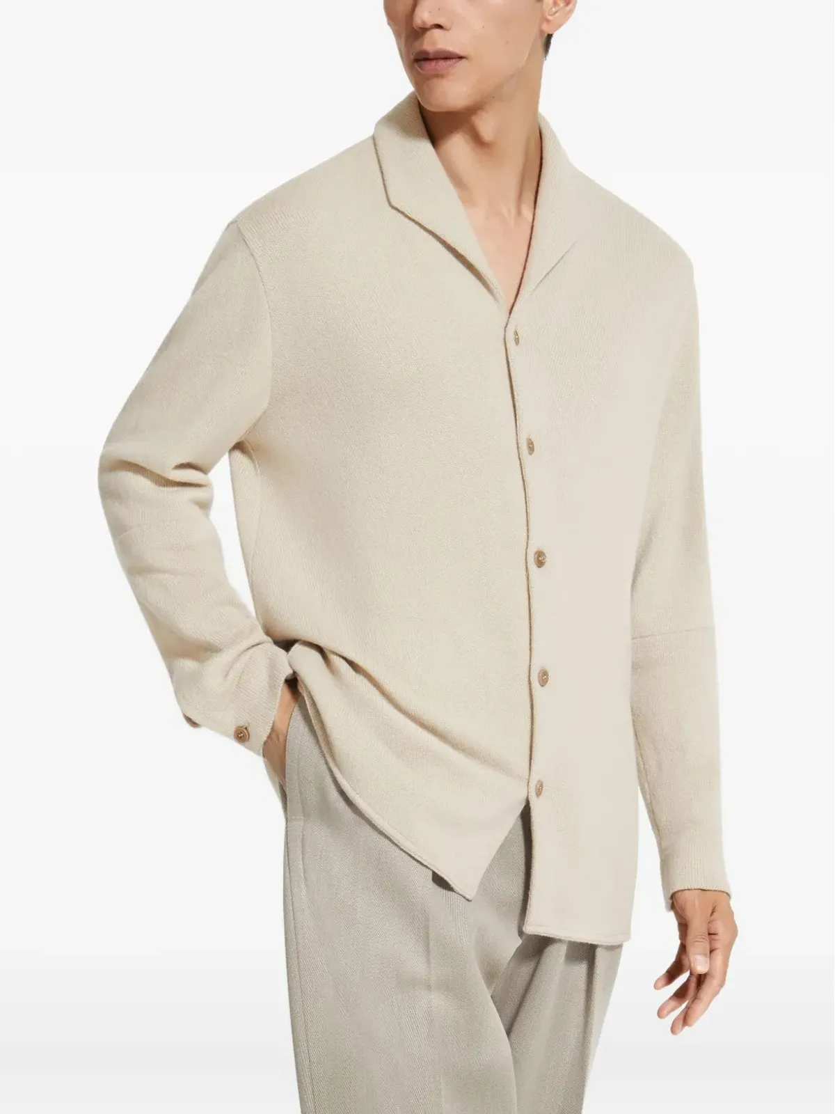 Zegna オアジ ボタン留めカーディガン - 画像2