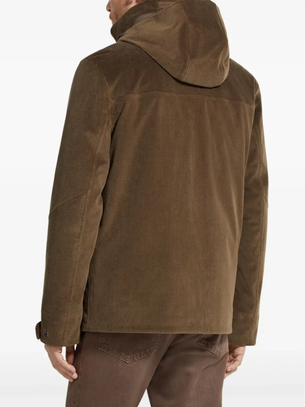 Zegna フーデッド コーデュロイ ジャケット - 画像4