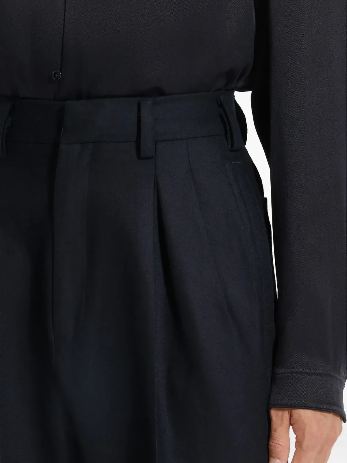 Zegna プリーツウールパンツ - 画像5
