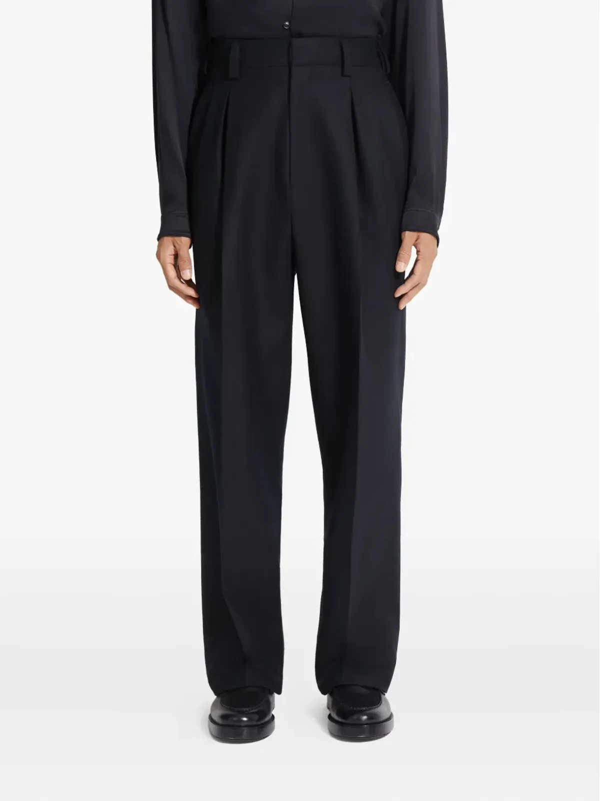 Zegna プリーツウールパンツ - 画像3