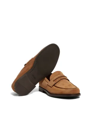 Zegna スエード ペニーローファー ブラウン - サムネイル5