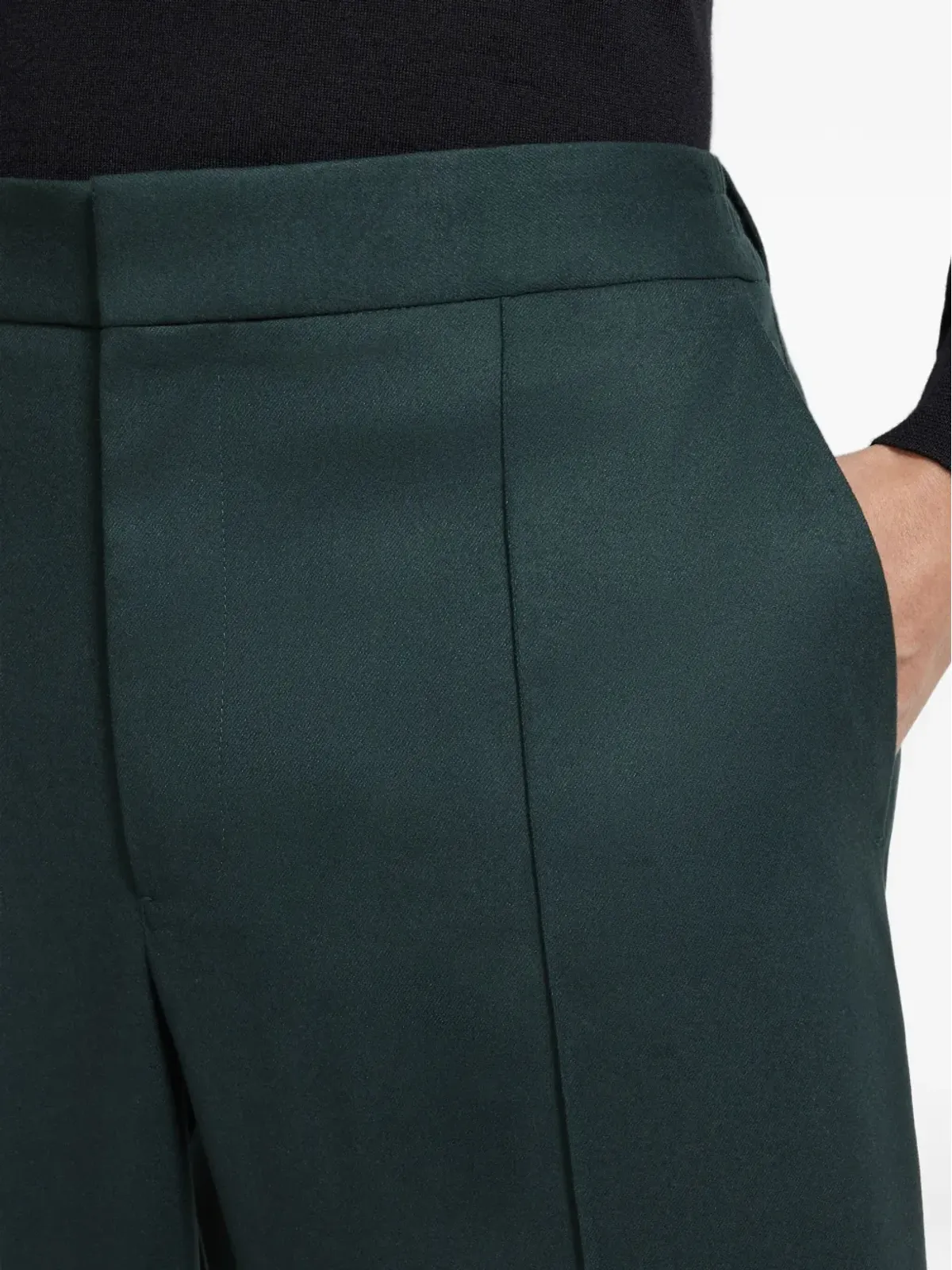 Zegna ウール混紡 テーラードパンツ - 画像5