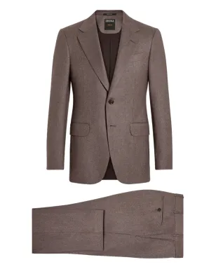 Zegna シングルブレスト メランジスーツ - サムネイル1