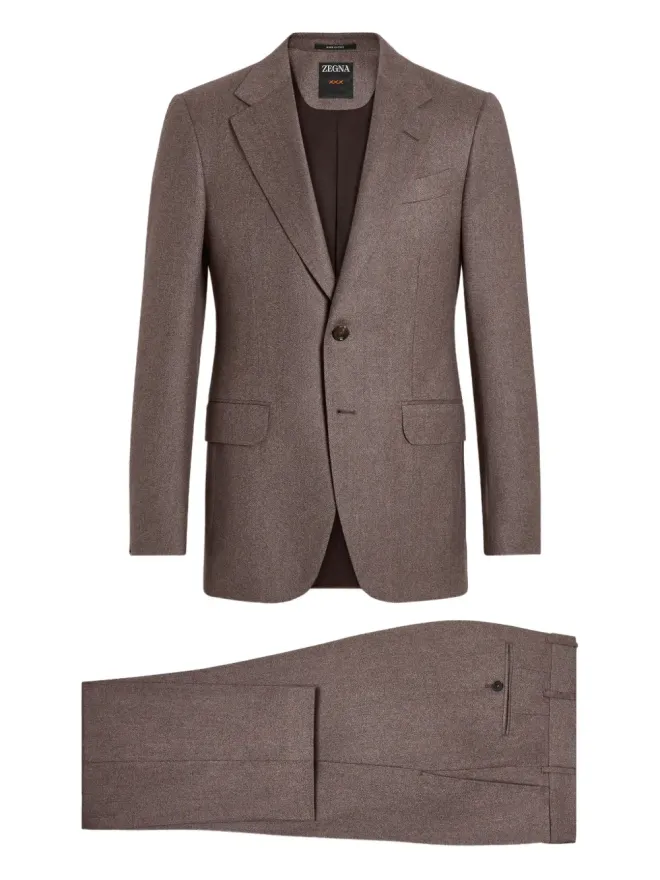 ZEGNA Zegna シングルブレスト メランジスーツの商品画像