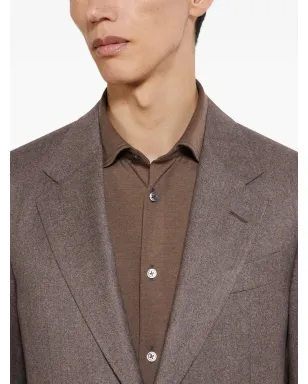 Zegna シングルブレスト メランジスーツ - サムネイル5