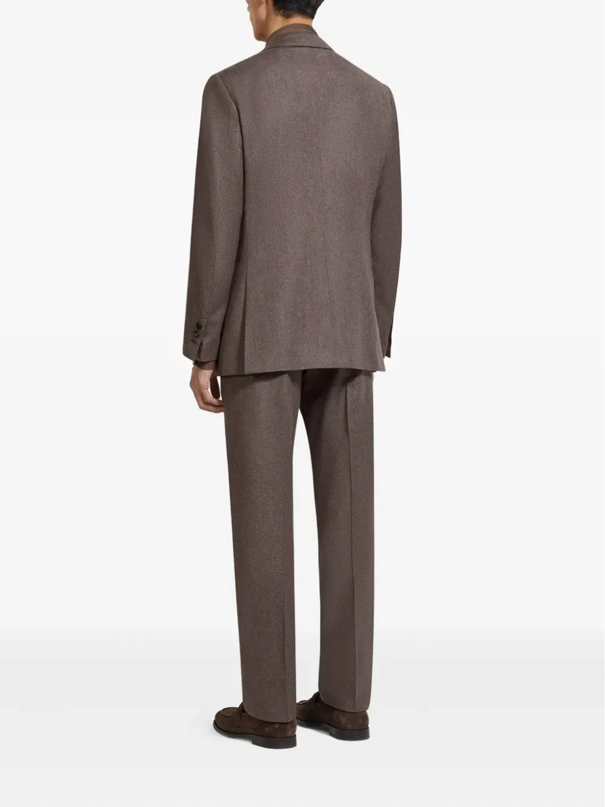 Zegna シングルブレスト メランジスーツ - 画像3