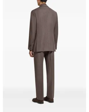 Zegna シングルブレスト メランジスーツ - サムネイル3