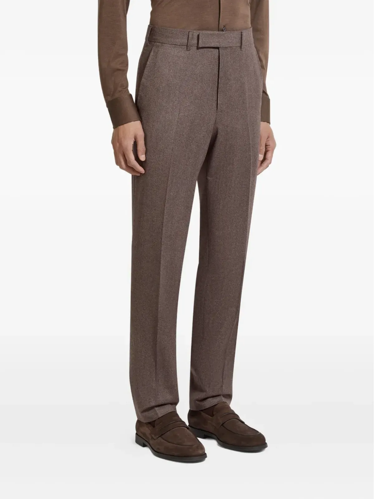 Zegna シングルブレスト メランジスーツ - 画像4