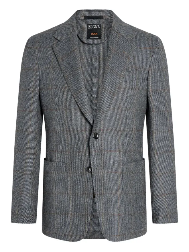 ZEGNA Zegna チェック柄カシミヤブレザーの商品画像