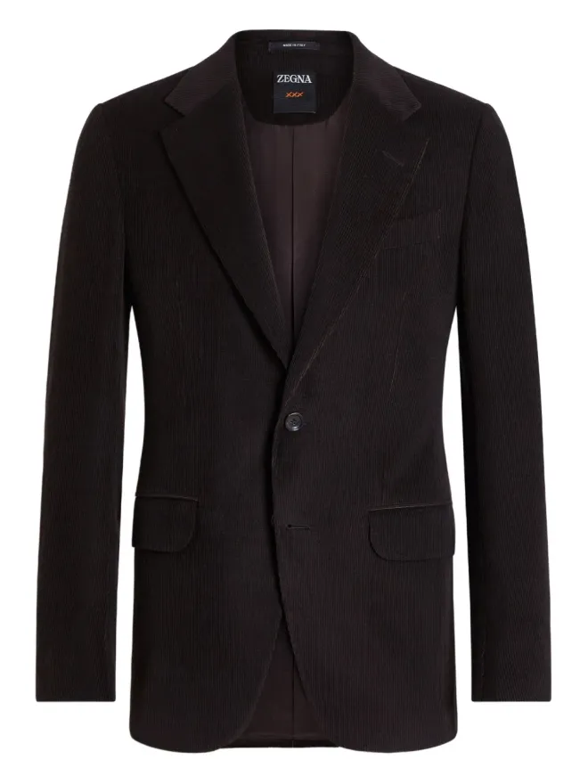 ZEGNA Zegna カシミヤ混紡ジャケット - ブラウンの商品画像