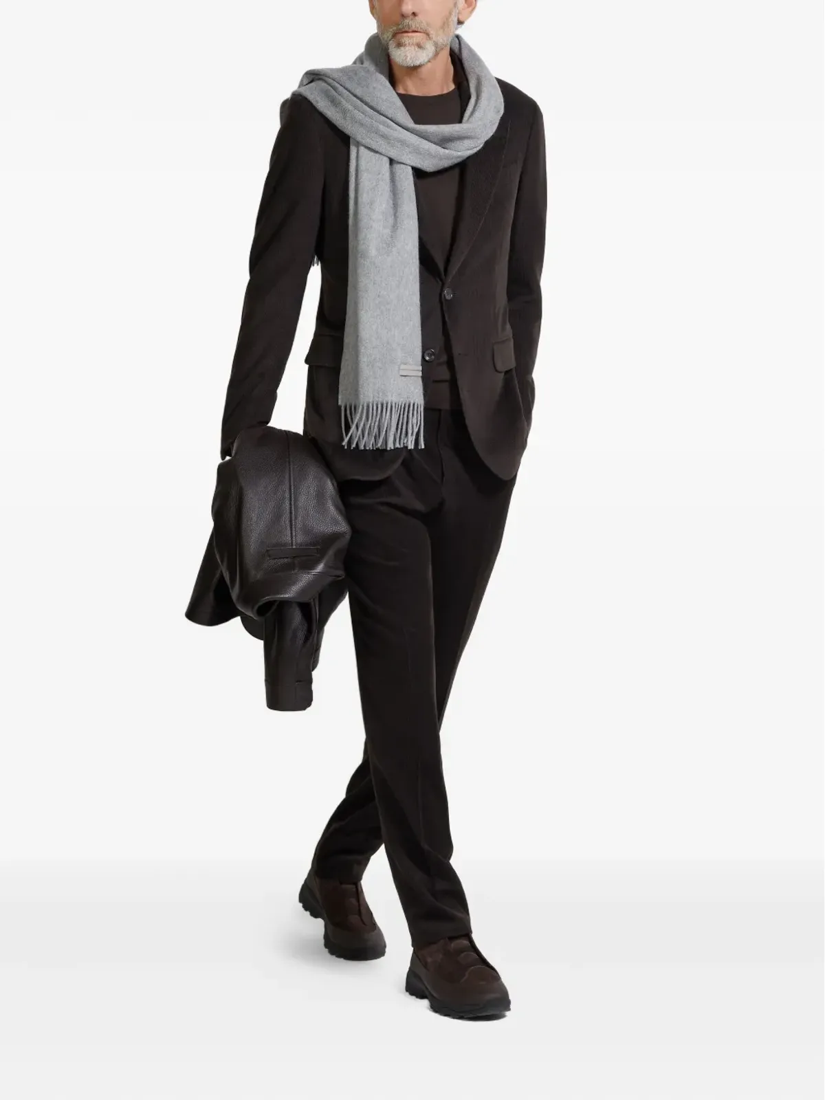 Zegna カシミヤ混紡ジャケット - ブラウン - 画像2