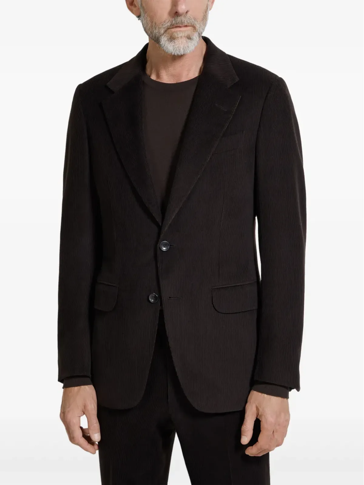 Zegna カシミヤ混紡ジャケット - ブラウン - 画像3