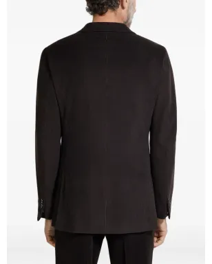 Zegna カシミヤ混紡ジャケット - ブラウン - サムネイル4