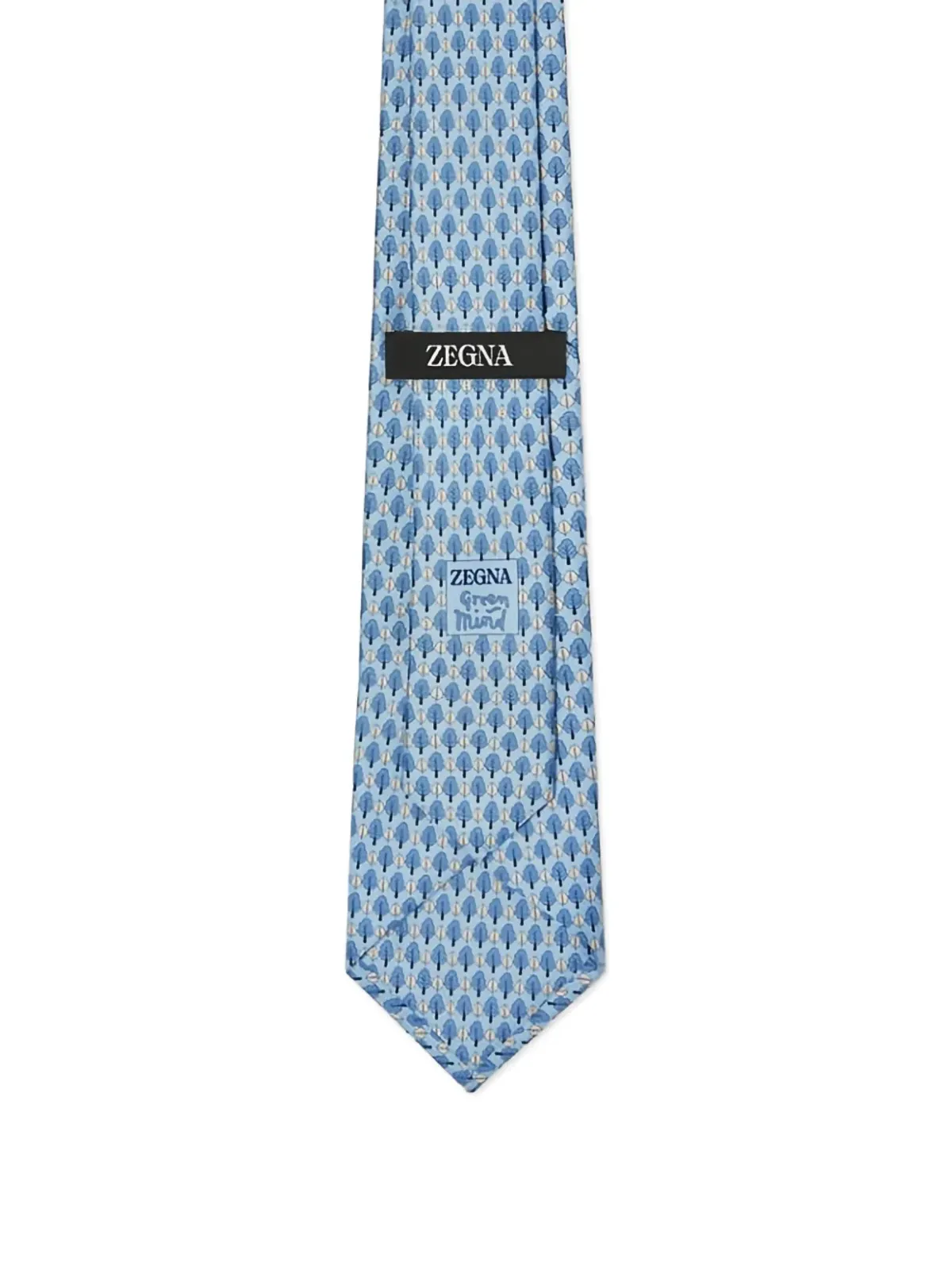 Zegna ツリープリント シルクタイ - 画像2