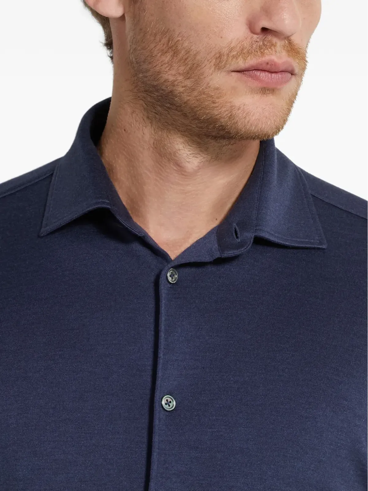 Zegna 長袖ポインテッドカラーシャツ - 画像5