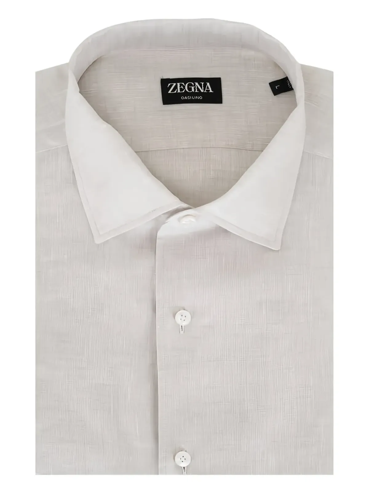 Zegna リネンシャツ - グレー - 画像1