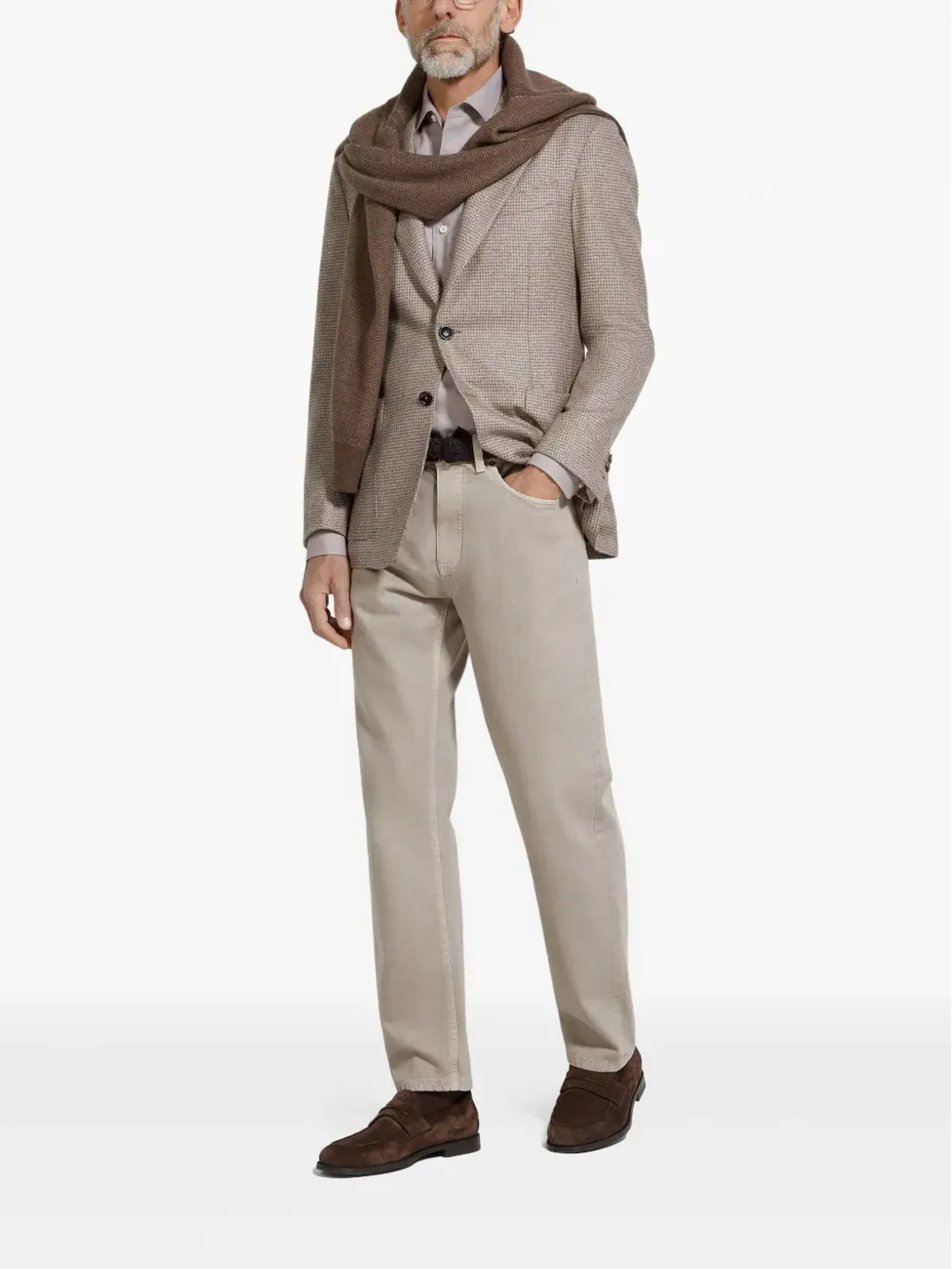 Zegna ハウンドトゥース柄ブレザー - 画像2