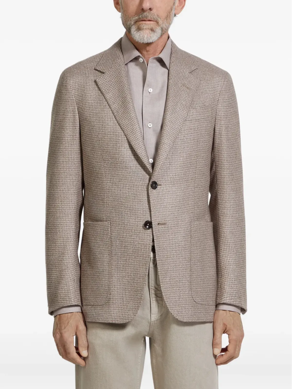 Zegna ハウンドトゥース柄ブレザー - 画像3