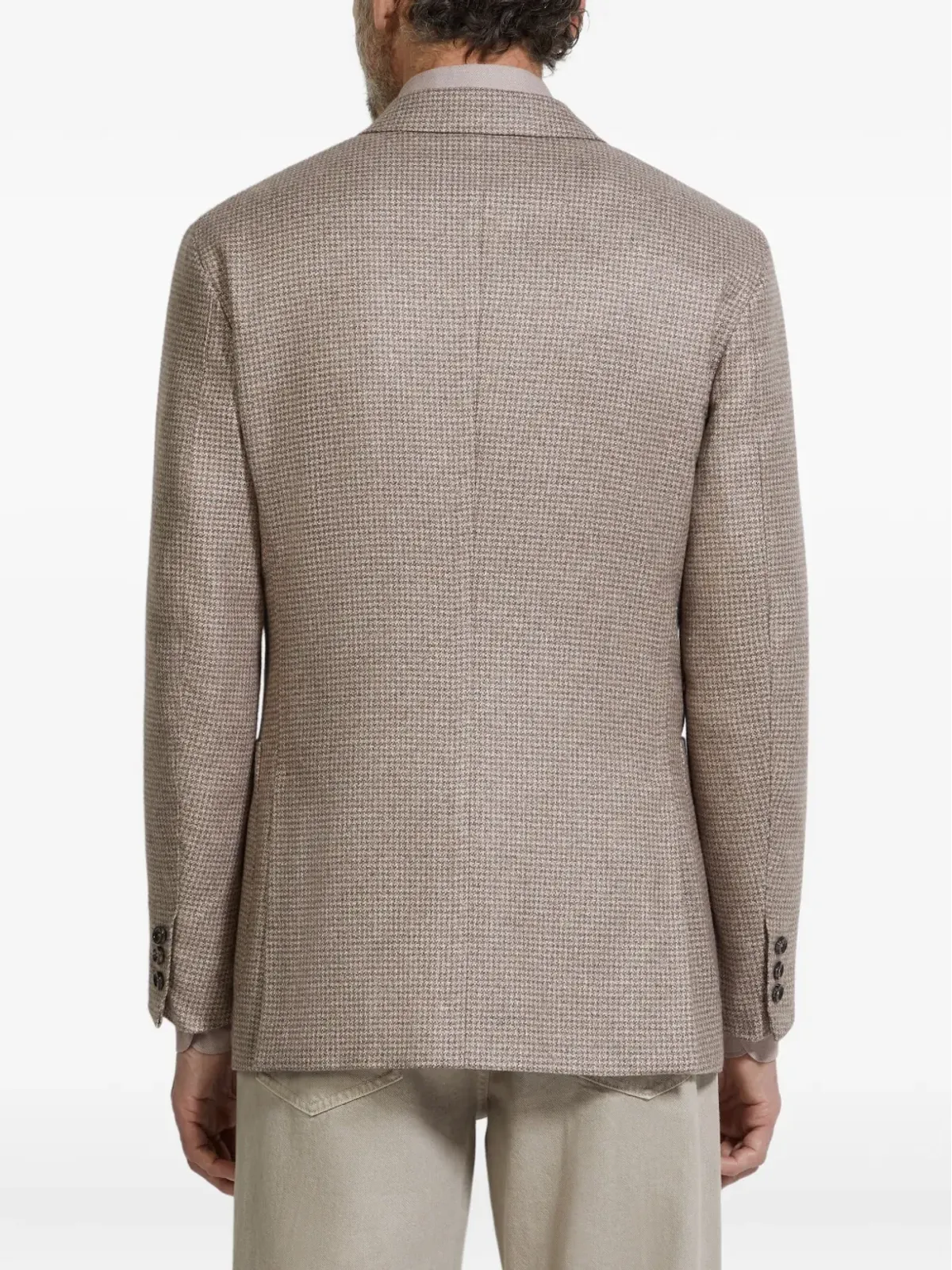 Zegna ハウンドトゥース柄ブレザー - 画像4