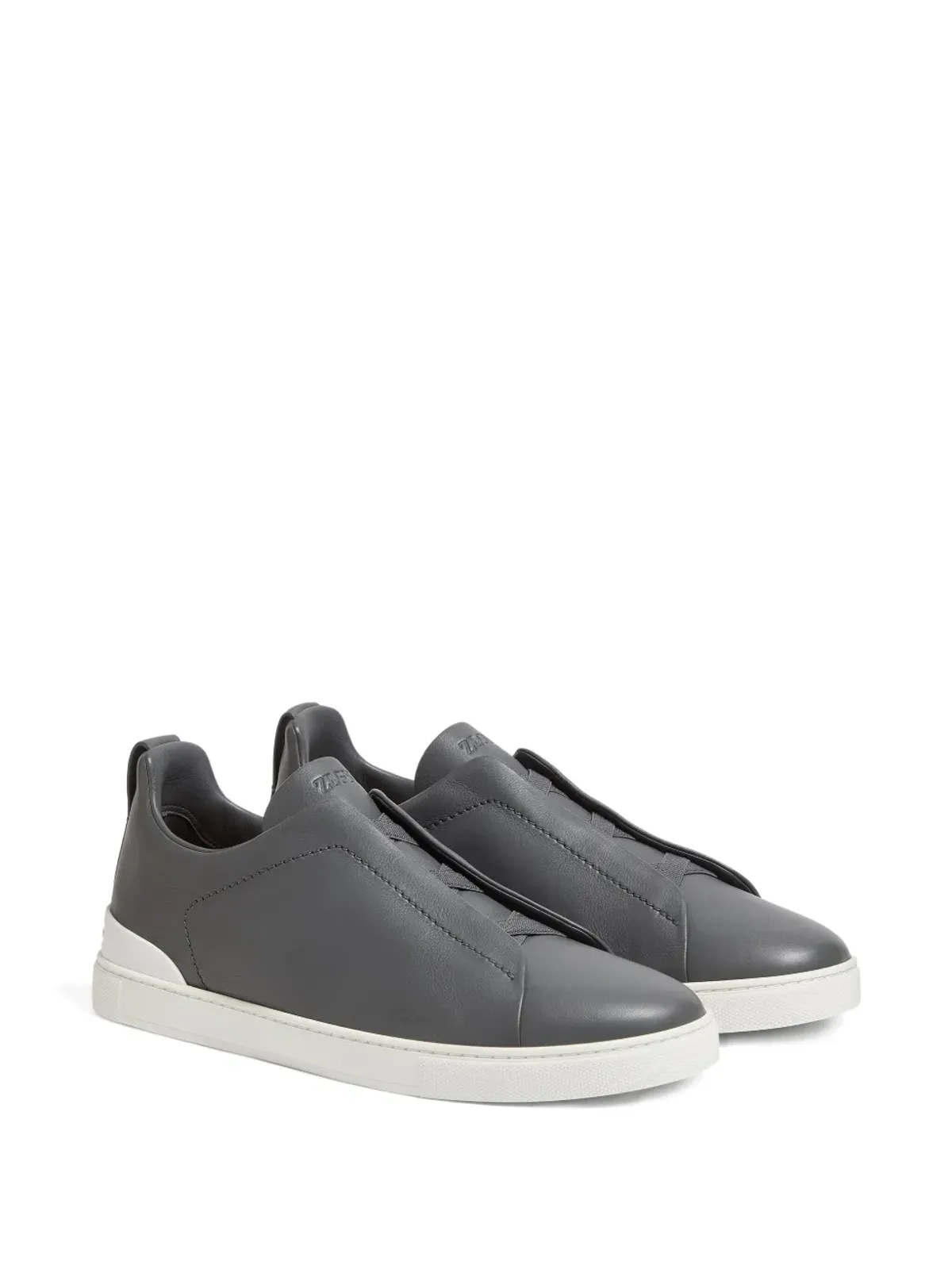 Zegna レザー スニーカー - 画像2