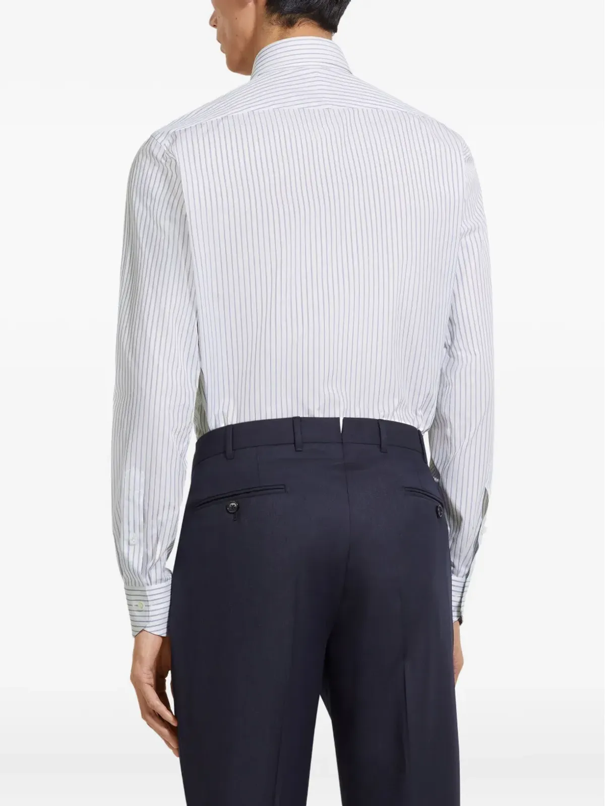 Zegna ストライプコットンシャツ - 画像4
