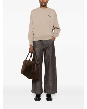 Brunello Cucinelli モニリ付きセーター - ブラウン - サムネイル2