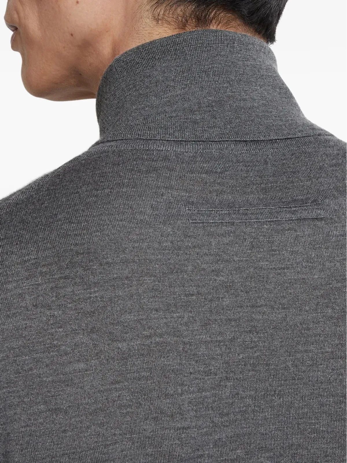 Zegna グレーのタートルネックセーター - 画像5