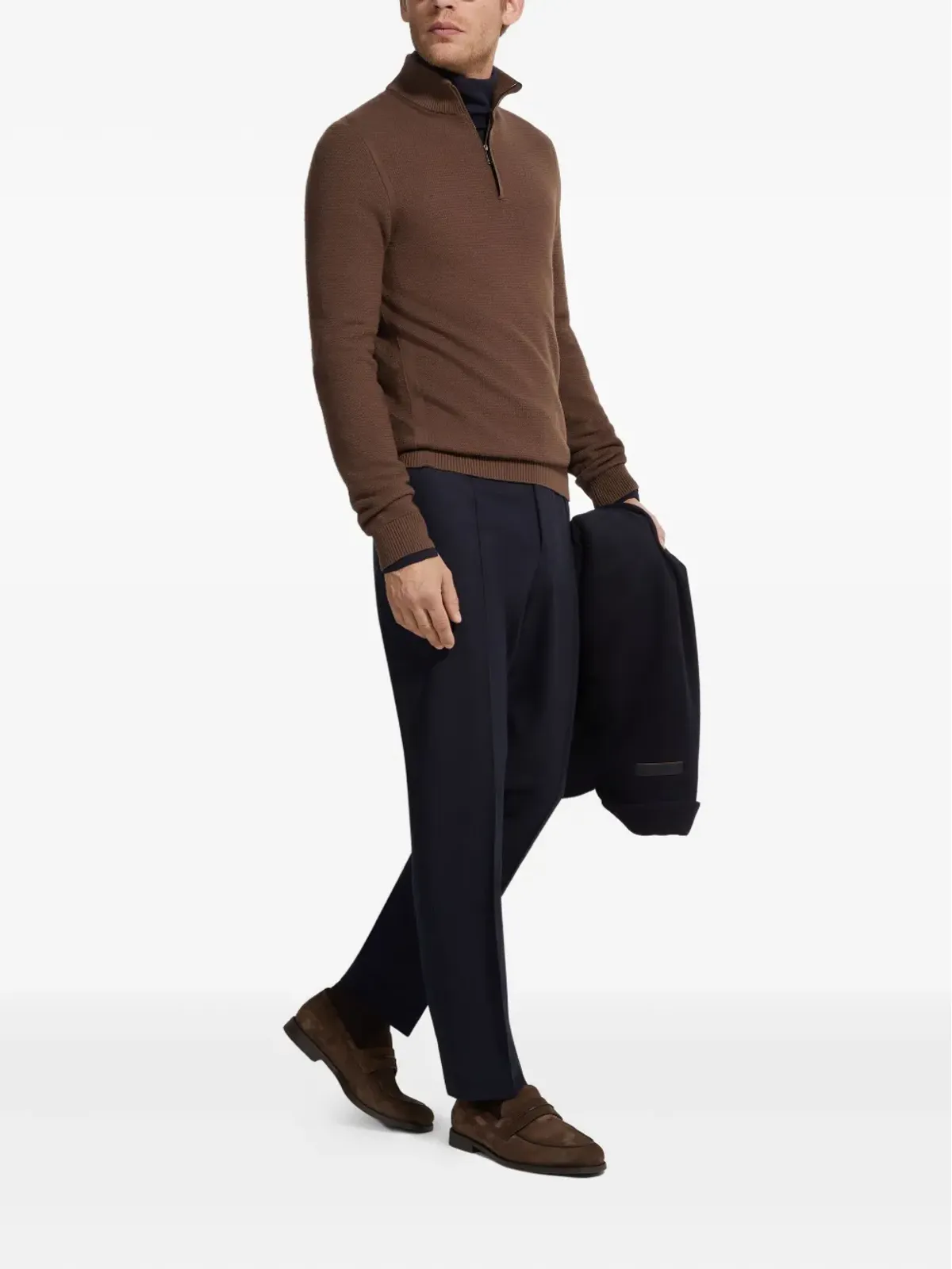 Zegna プリーツ入りテーラードパンツ - 画像2