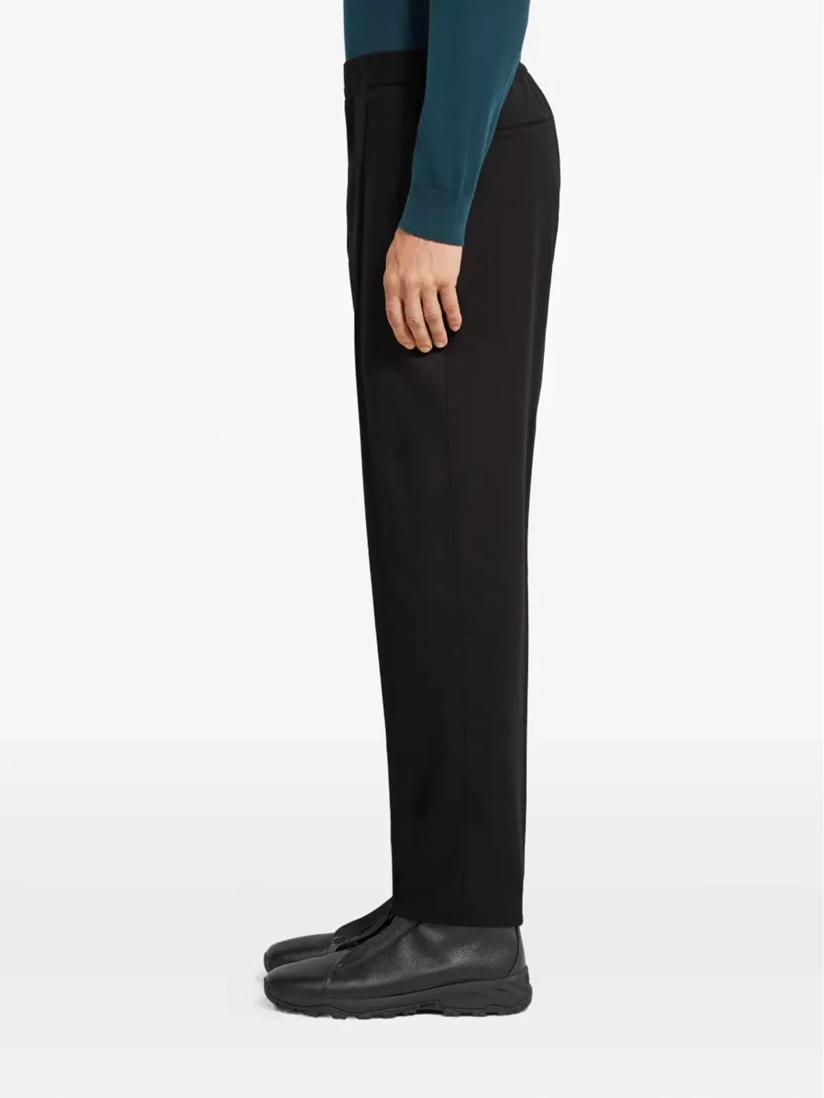 Zegna ゴム入りウエストバンド トラウザー ブルー - 画像3