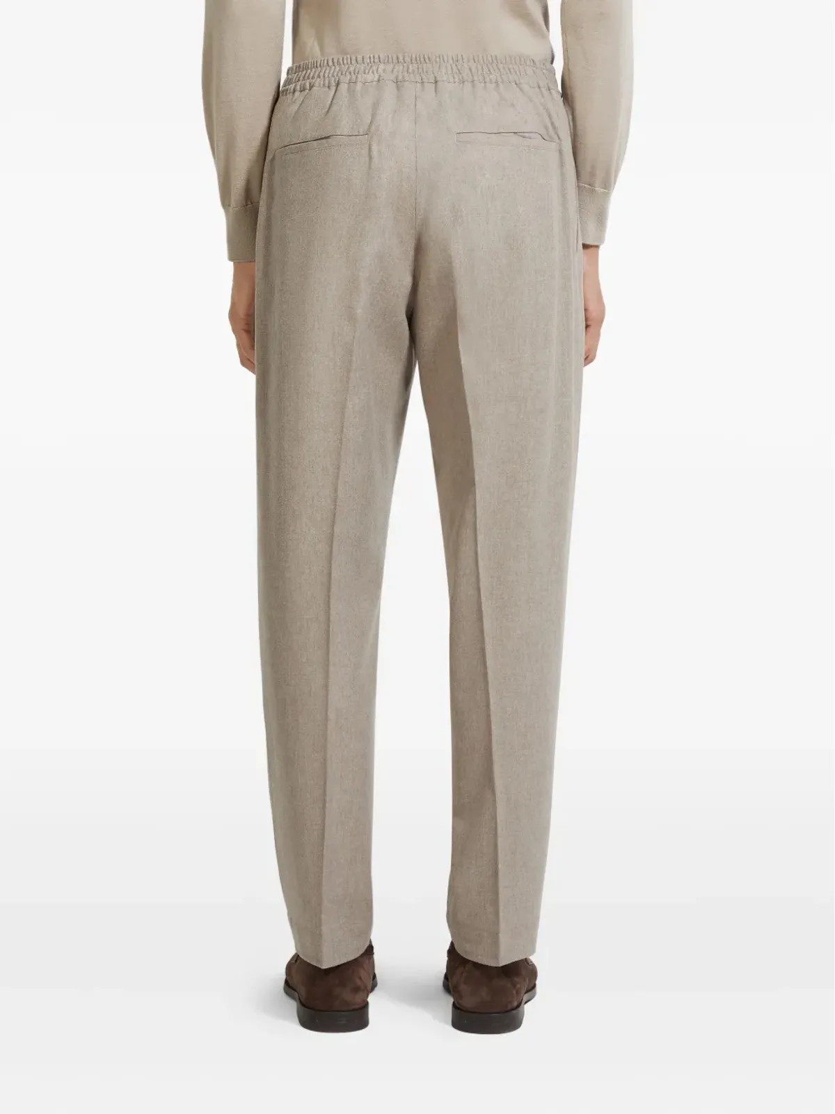 Zegna ウエストゴムのウールパンツ - 画像3