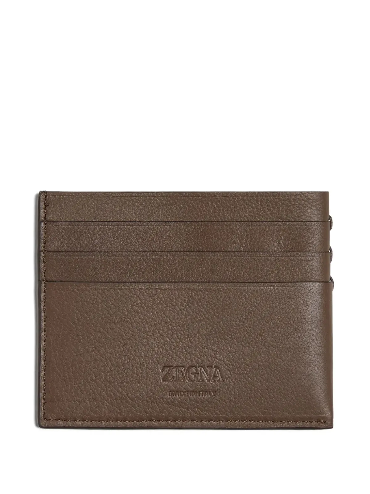 Zegna レザー カードホルダー - 画像2