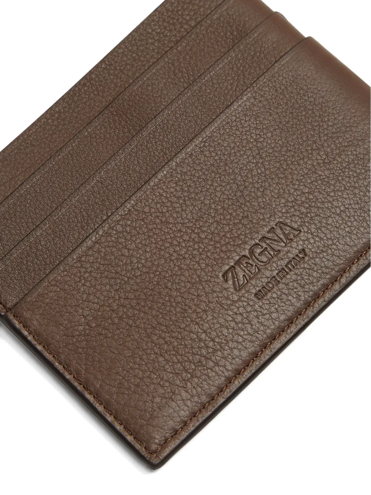Zegna レザー カードホルダー - 画像4